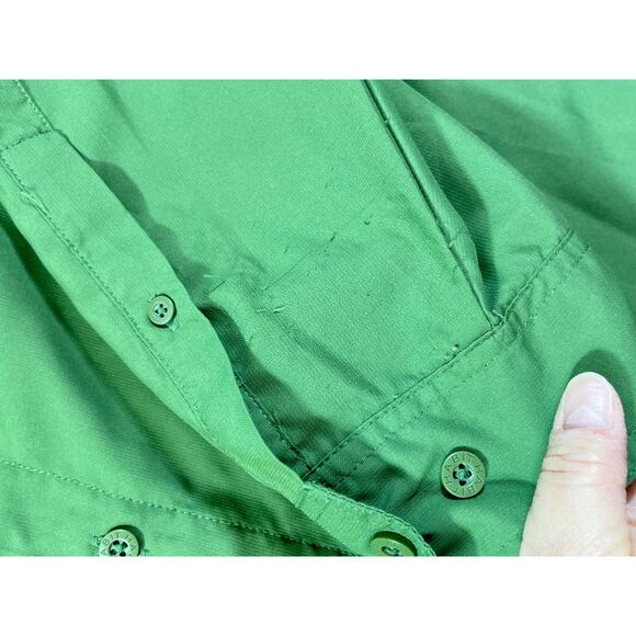 Habit Men’s 3XL Green Long Sleeve Button Front Vented Performance Fishing Shirt - Picture 6 of 6